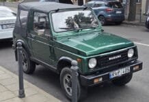 Suzuki Jimny Japonijoje yra kitoks – kur yra atsarginis ratas?